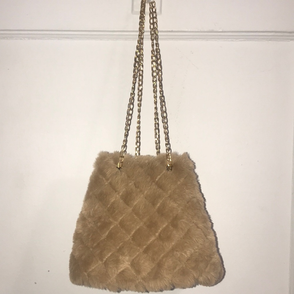 Fur handbag